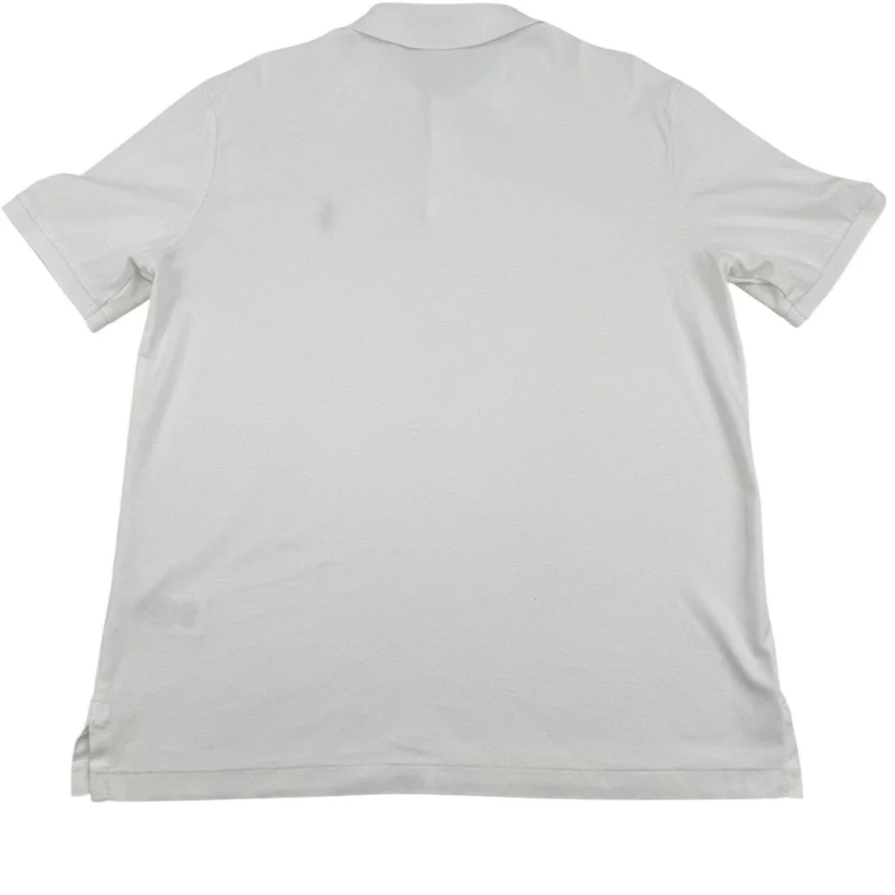 Polo Ralph Lauren Polo Shirt Mens Medium White Excellent Classic Fit Cotton